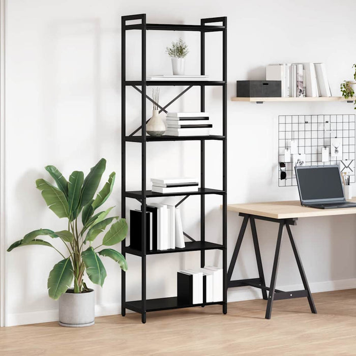 Bibliotecă Stejar negru 60 x 30 x 188 cm Lemn compozit - WALTI WALTI