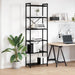 Bibliotecă Stejar negru 60 x 30 x 188 cm Lemn compozit - WALTI WALTI
