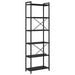 Bibliotecă Stejar negru 60 x 30 x 188 cm Lemn compozit - WALTI WALTI