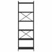 Bibliotecă Stejar negru 60 x 30 x 188 cm Lemn compozit - WALTI WALTI
