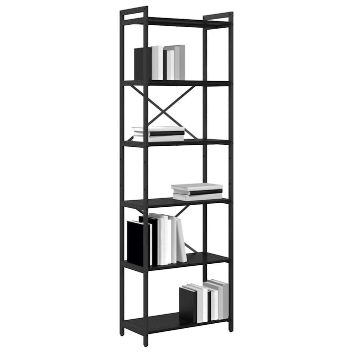 Bibliotecă Stejar negru 60 x 30 x 188 cm Lemn compozit - WALTI WALTI