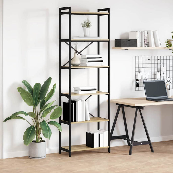 Bibliotecă Stejar sonoma 60 x 30 x 188 cm Lemn compozit - WALTI WALTI