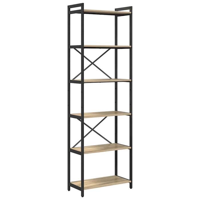 Bibliotecă Stejar sonoma 60 x 30 x 188 cm Lemn compozit - WALTI WALTI