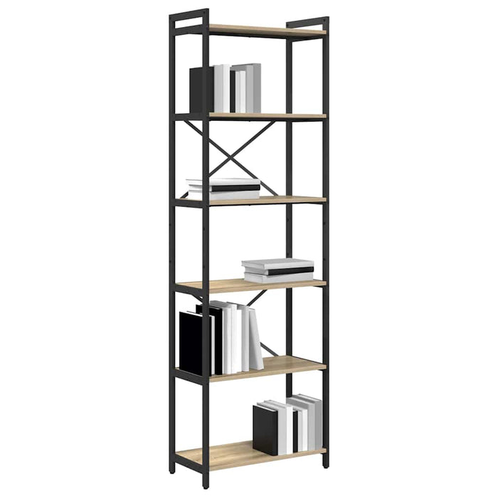 Bibliotecă Stejar sonoma 60 x 30 x 188 cm Lemn compozit - WALTI WALTI