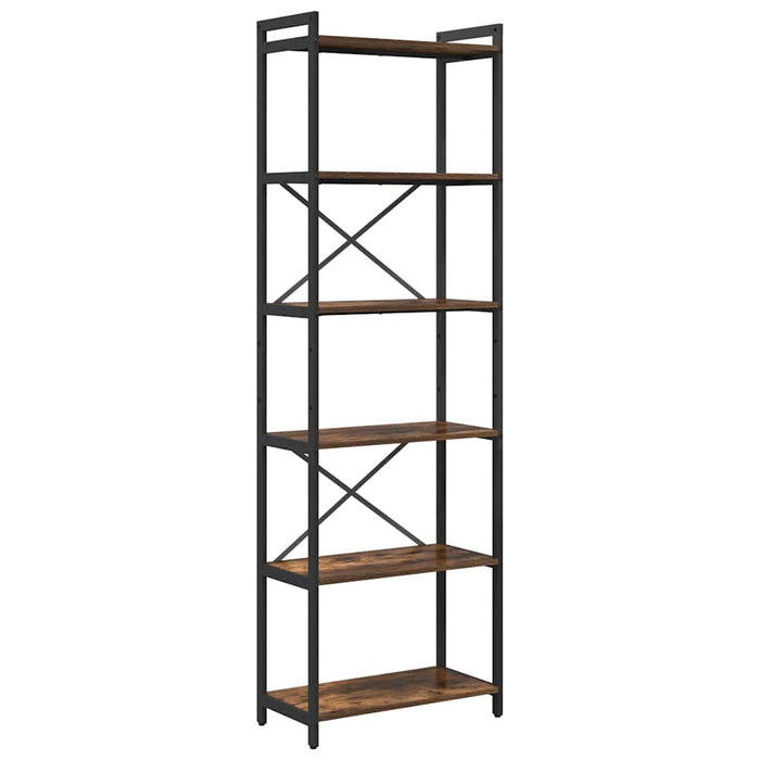 Bibliotecă Stejar afumat 60 x 30 x 188 cm Lemn compozit - WALTI WALTI