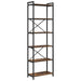 Bibliotecă Stejar afumat 60 x 30 x 188 cm Lemn compozit - WALTI WALTI