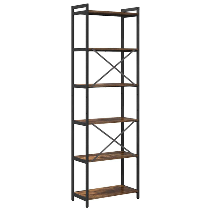 Bibliotecă Stejar afumat 60 x 30 x 188 cm Lemn compozit - WALTI WALTI