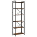 Bibliotecă Stejar afumat 60 x 30 x 188 cm Lemn compozit - WALTI WALTI