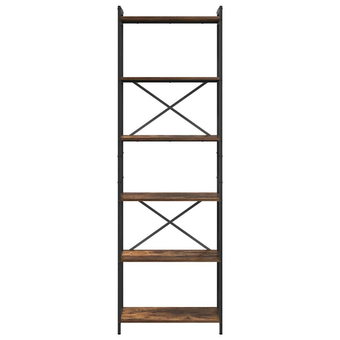 Bibliotecă Stejar afumat 60 x 30 x 188 cm Lemn compozit - WALTI WALTI
