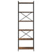 Bibliotecă Stejar afumat 60 x 30 x 188 cm Lemn compozit - WALTI WALTI