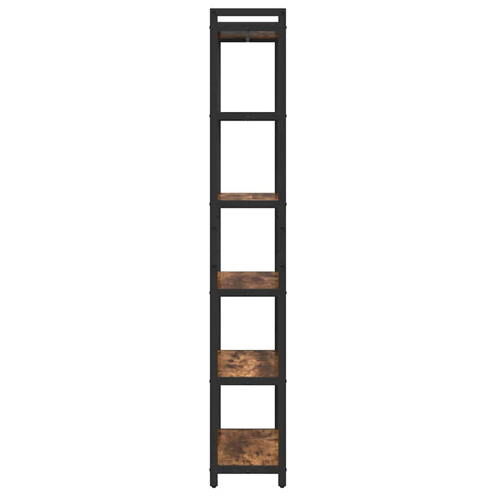 Bibliotecă Stejar afumat 60 x 30 x 188 cm Lemn compozit - WALTI WALTI