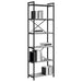 Bibliotecă sonoma gri 60 x 30 x 188 cm Lemn compozit - WALTI WALTI