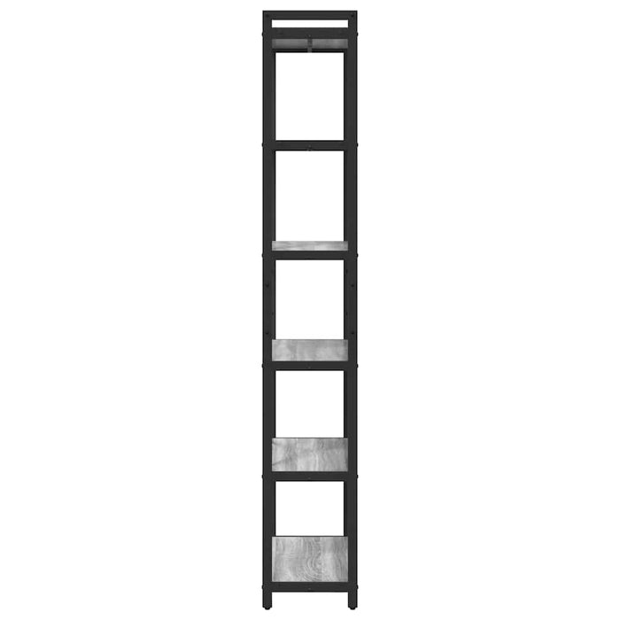 Bibliotecă sonoma gri 60 x 30 x 188 cm Lemn compozit - WALTI WALTI