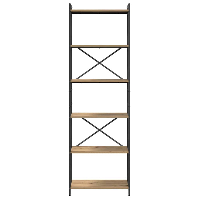 Bibliotecă stejar artizanal 60 x 30 x 188 cm Lemn compozit - WALTI WALTI