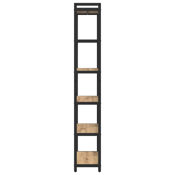 Bibliotecă stejar artizanal 60 x 30 x 188 cm Lemn compozit - WALTI WALTI