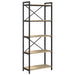Bibliotecă Stejar sonoma 60 x 30 x 153 cm Lemn compozit - WALTI WALTI