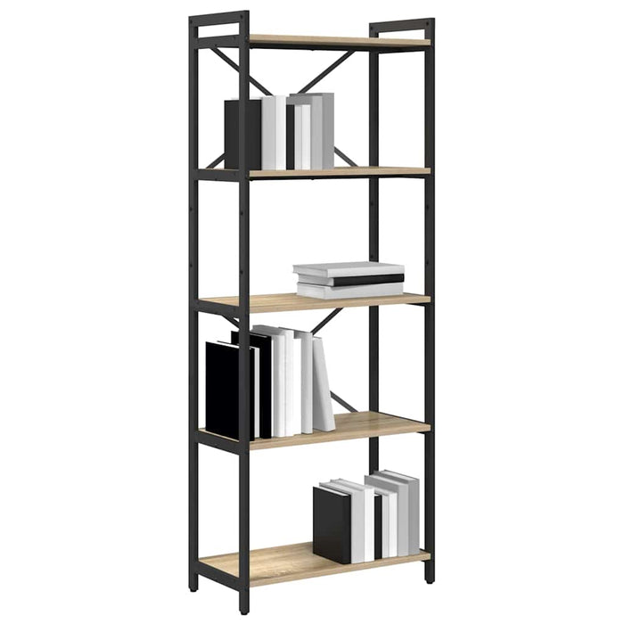 Bibliotecă Stejar sonoma 60 x 30 x 153 cm Lemn compozit - WALTI WALTI