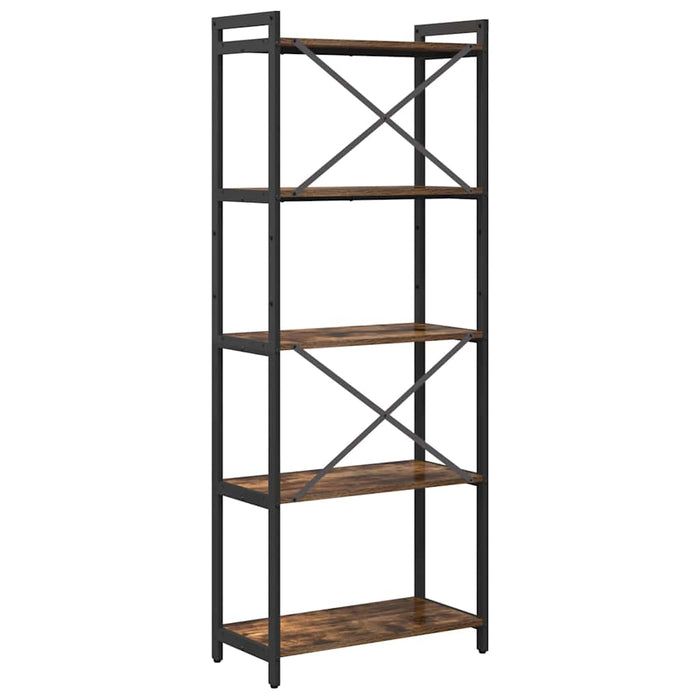 Bibliotecă Stejar afumat 60 x 30 x 153 cm Lemn compozit - WALTI WALTI