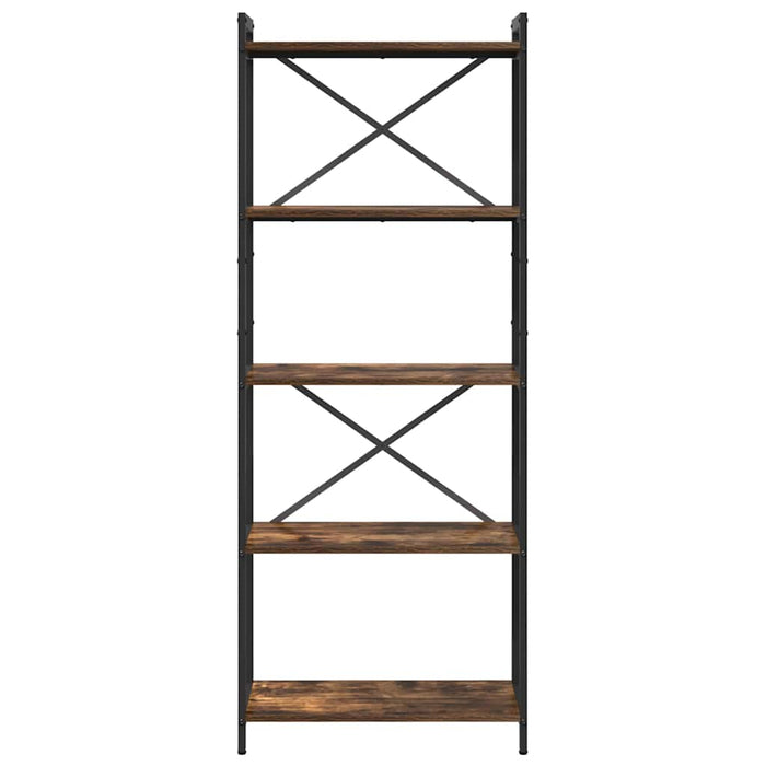 Bibliotecă Stejar afumat 60 x 30 x 153 cm Lemn compozit - WALTI WALTI