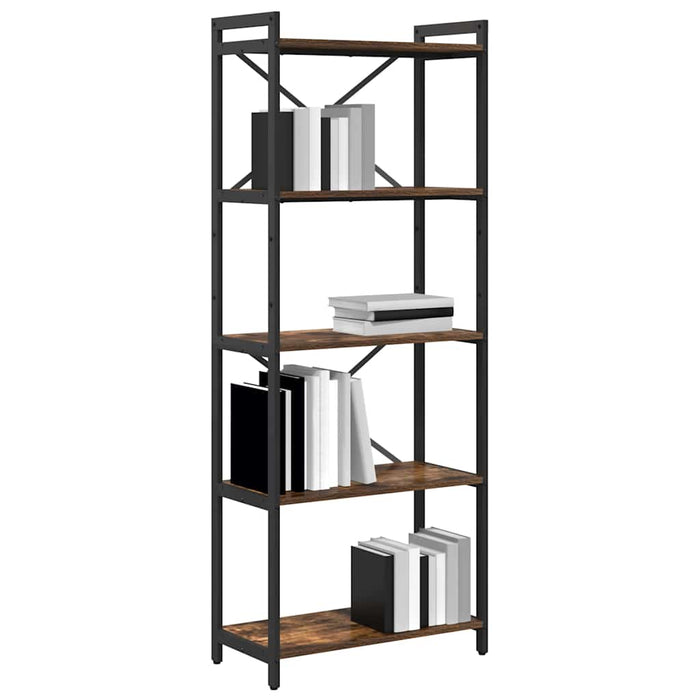 Bibliotecă Stejar afumat 60 x 30 x 153 cm Lemn compozit - WALTI WALTI