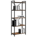 Bibliotecă Stejar afumat 60 x 30 x 153 cm Lemn compozit - WALTI WALTI