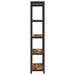 Bibliotecă Stejar afumat 60 x 30 x 153 cm Lemn compozit - WALTI WALTI