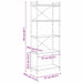 Bibliotecă Stejar afumat 60 x 30 x 153 cm Lemn compozit - WALTI WALTI