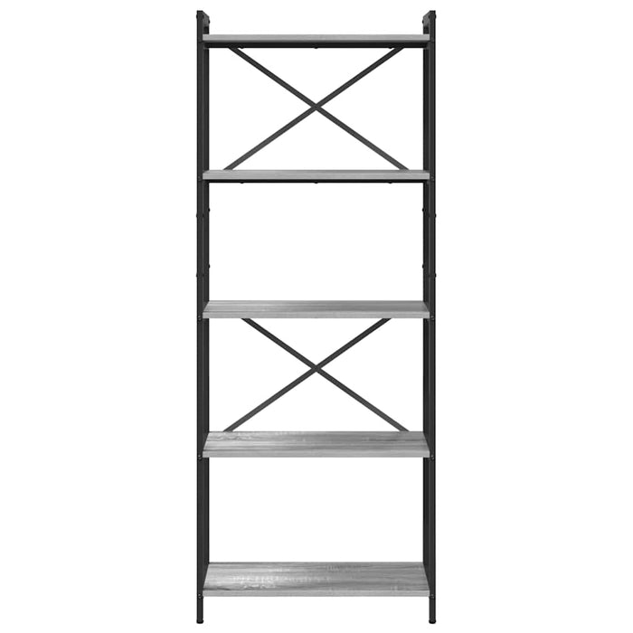 Bibliotecă sonoma gri 60 x 30 x 153 cm Lemn compozit - WALTI WALTI
