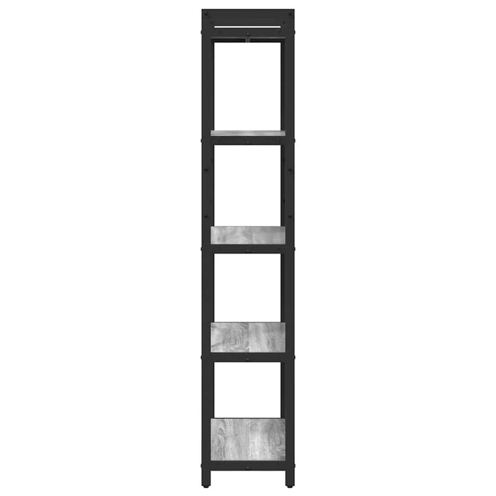 Bibliotecă sonoma gri 60 x 30 x 153 cm Lemn compozit - WALTI WALTI