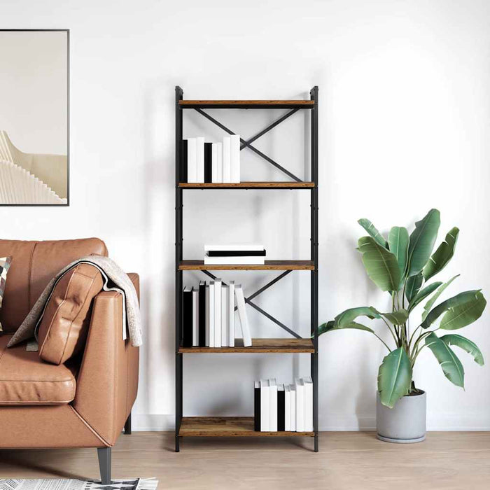 Bibliotecă Lemn vechi 60 x 30 x 153 cm Lemn compozit - WALTI WALTI