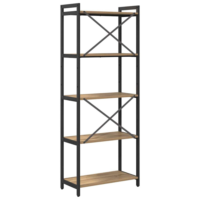 Bibliotecă stejar artizanal 60 x 30 x 153 cm Lemn compozit - WALTI WALTI
