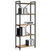 Bibliotecă stejar artizanal 60 x 30 x 153 cm Lemn compozit - WALTI WALTI