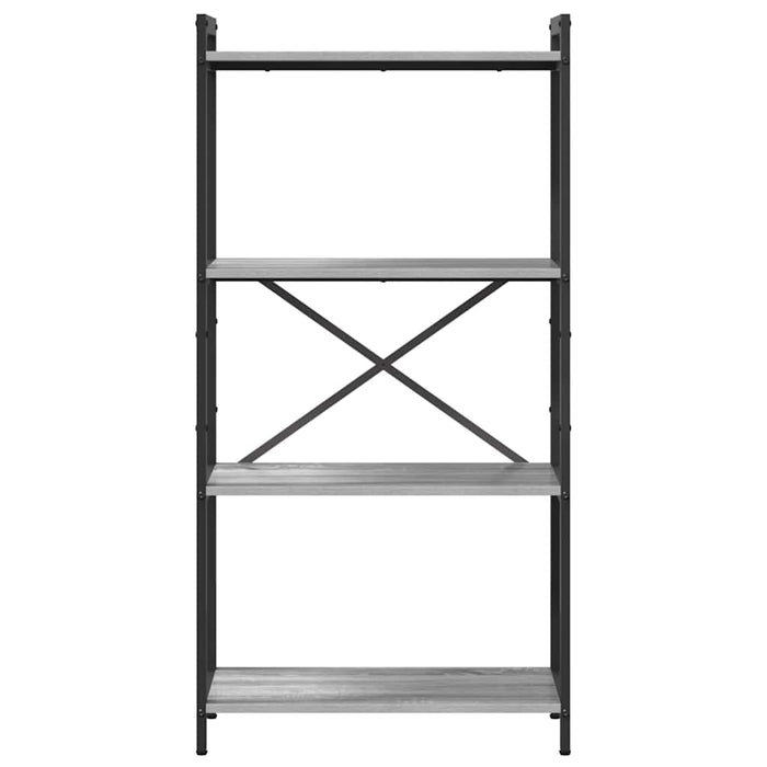 Bibliotecă sonoma gri 60 x 30 x 118 cm Lemn compozit - WALTI WALTI