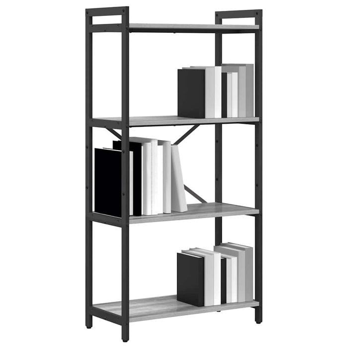 Bibliotecă sonoma gri 60 x 30 x 118 cm Lemn compozit - WALTI WALTI