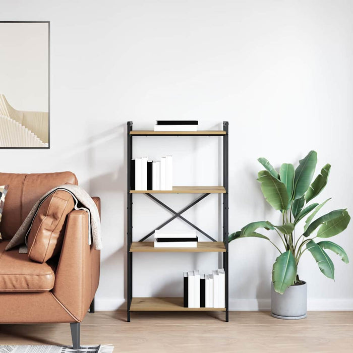 Bibliotecă stejar artizanal 60 x 30 x 118 cm Lemn compozit - WALTI WALTI