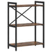Bibliotecă Stejar afumat 60 x 30 x 83 cm Lemn compozit - WALTI WALTI
