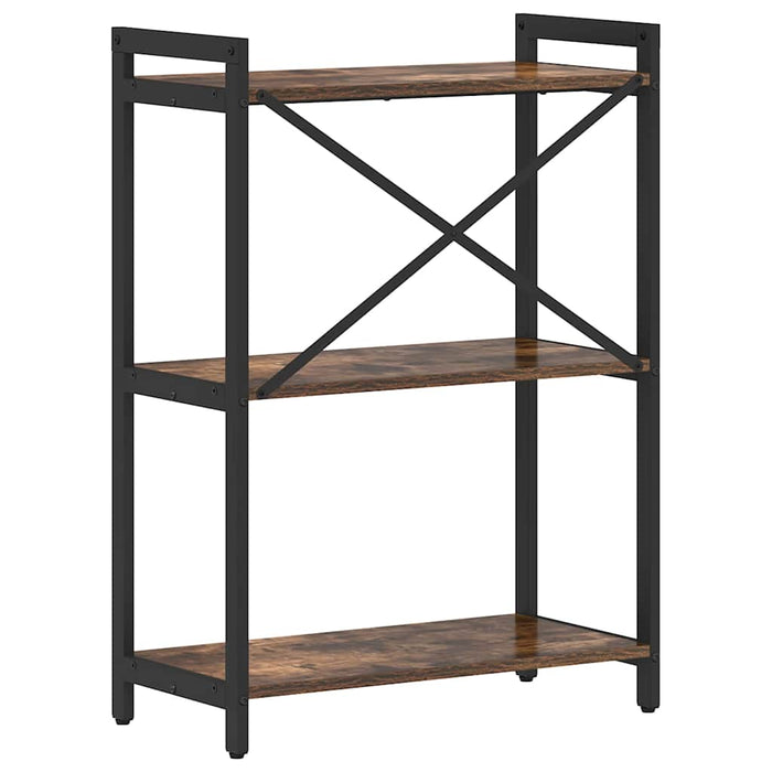 Bibliotecă Stejar afumat 60 x 30 x 83 cm Lemn compozit - WALTI WALTI