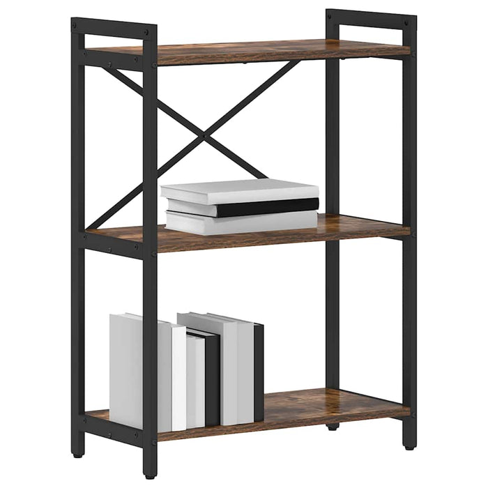 Bibliotecă Stejar afumat 60 x 30 x 83 cm Lemn compozit - WALTI WALTI