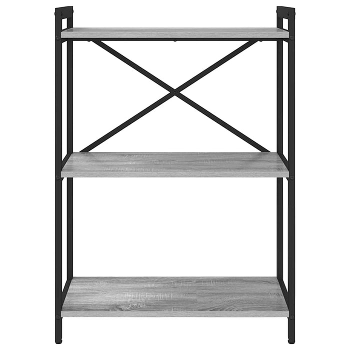 Bibliotecă sonoma gri 60 x 30 x 83 cm Lemn compozit - WALTI WALTI
