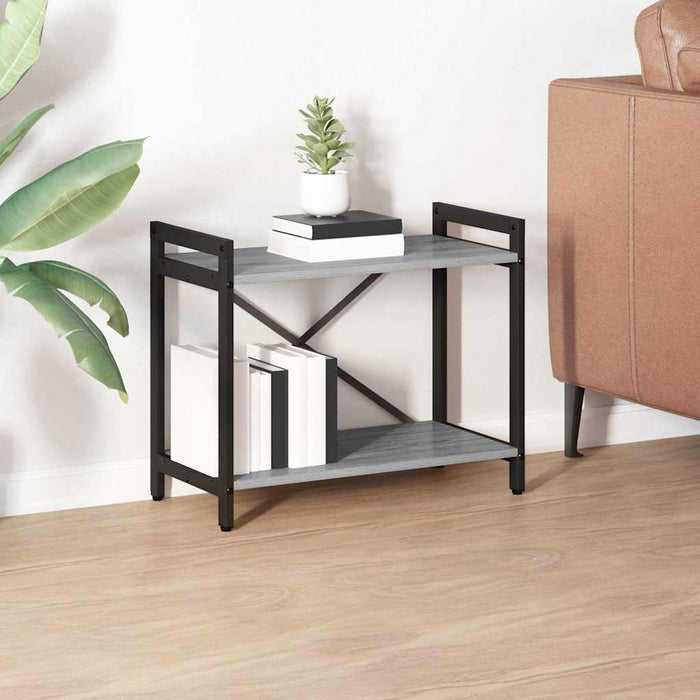 Bibliotecă sonoma gri 60 x 30 x 48.5 cm Lemn compozit - WALTI WALTI