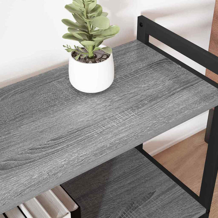 Bibliotecă sonoma gri 60 x 30 x 48.5 cm Lemn compozit - WALTI WALTI