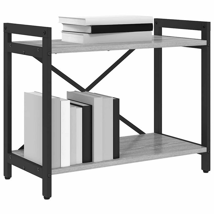 Bibliotecă sonoma gri 60 x 30 x 48.5 cm Lemn compozit - WALTI WALTI