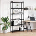 Bibliotecă Stejar negru 80 x 30 x 188 cm Lemn compozit - WALTI WALTI