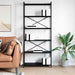 Bibliotecă Stejar negru 80 x 30 x 188 cm Lemn compozit - WALTI WALTI