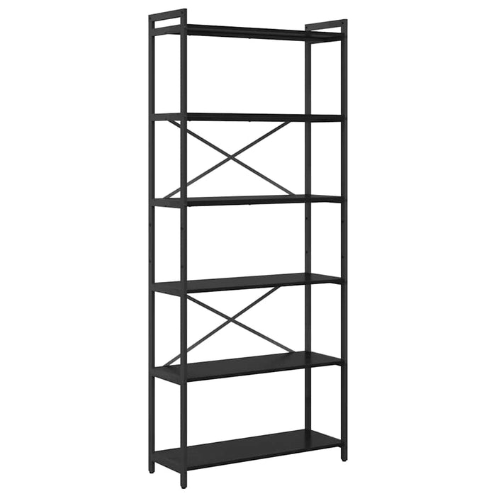 Bibliotecă Stejar negru 80 x 30 x 188 cm Lemn compozit - WALTI WALTI