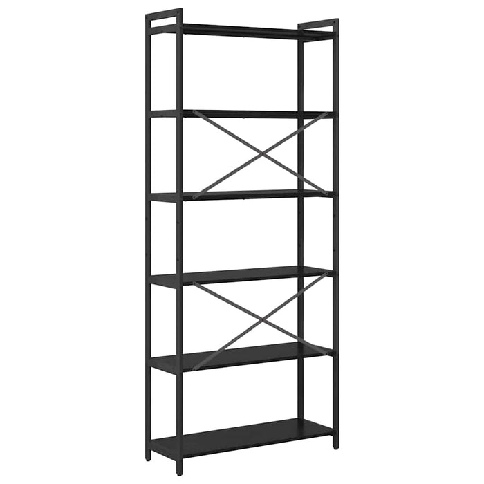 Bibliotecă Stejar negru 80 x 30 x 188 cm Lemn compozit - WALTI WALTI