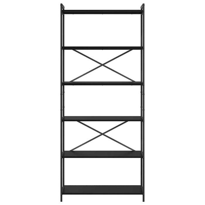 Bibliotecă Stejar negru 80 x 30 x 188 cm Lemn compozit - WALTI WALTI