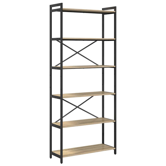 Bibliotecă Stejar sonoma 80 x 30 x 188 cm Lemn compozit - WALTI WALTI