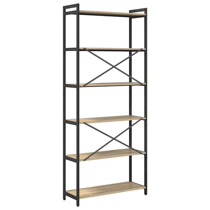 Bibliotecă Stejar sonoma 80 x 30 x 188 cm Lemn compozit - WALTI WALTI