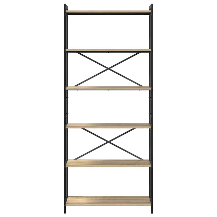Bibliotecă Stejar sonoma 80 x 30 x 188 cm Lemn compozit - WALTI WALTI